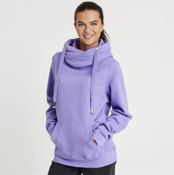 Damen Cross Neck Hoodie 